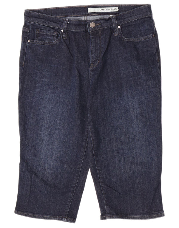 Женские джинсовые шорты Dkny US 8 Medium W30 Темно-синие хлопковые
