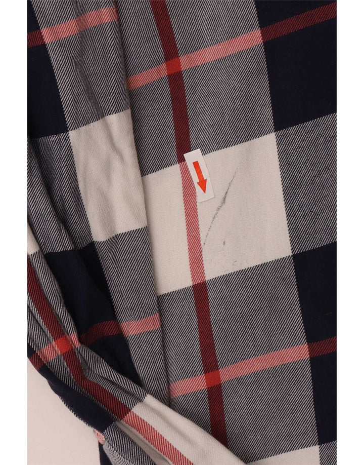 Мужская фланелевая рубашка Tommy Hilfiger XL, синяя клетка, хлопок