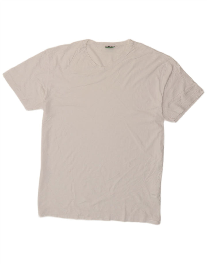 Мужская футболка Fila Top 2XL, белый хлопок