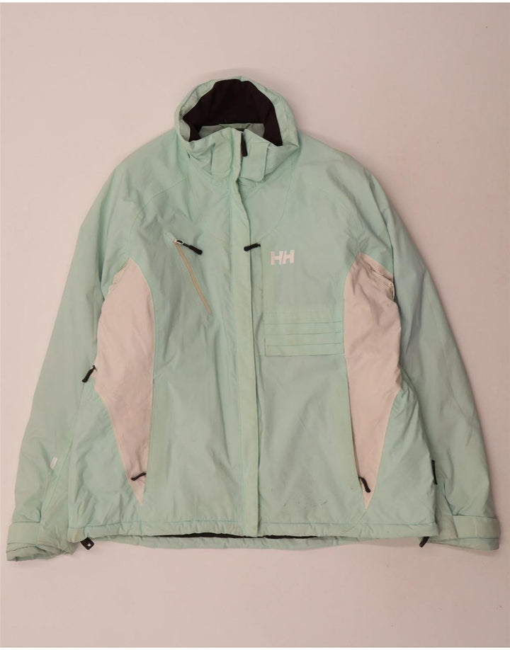 Женская лыжная куртка Helly Hansen UK 20 2XL Бирюзовый полиамид с цветными блоками