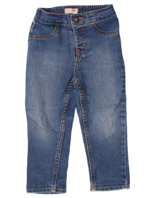 Прямые джинсы Levi's для маленьких девочек 12–18 месяцев W18 L13, синие