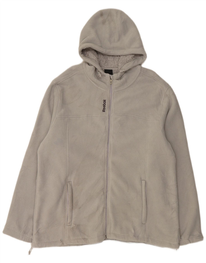 Мужская флисовая куртка Reebok UK 42 XL серая, полиэстер