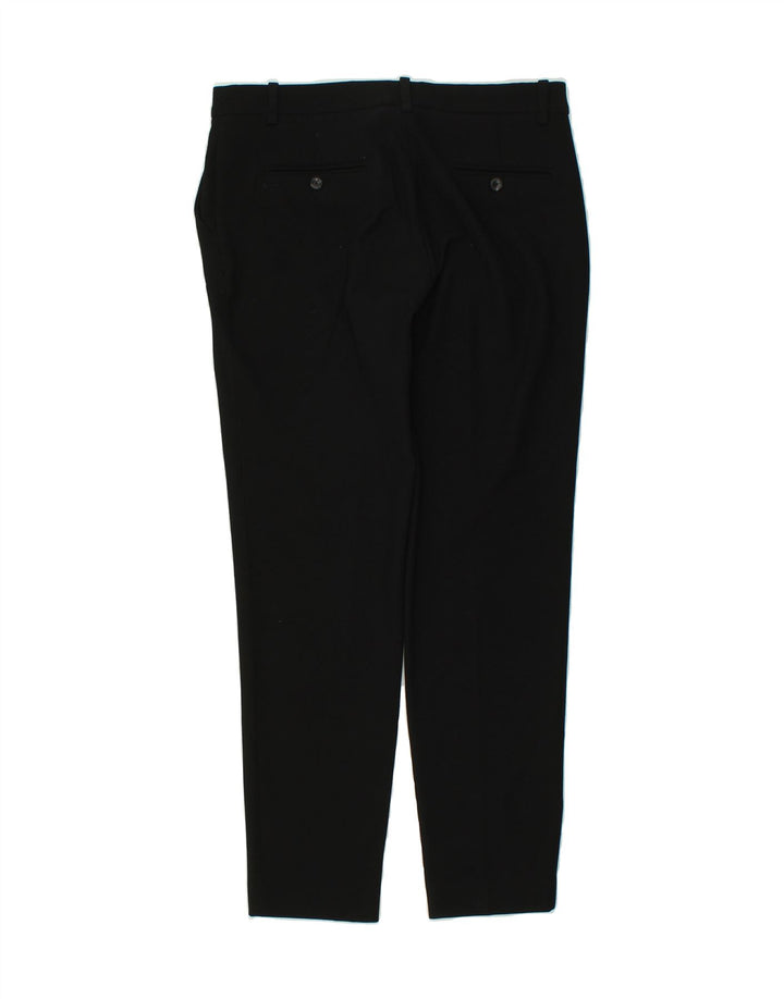 MASSIMO DUTTI Womens Slim Chino Trousers W30 L28 Black Polyester Vintage Massimo Dutti and Second-Hand Massimo Dutti from Messina Hembry 