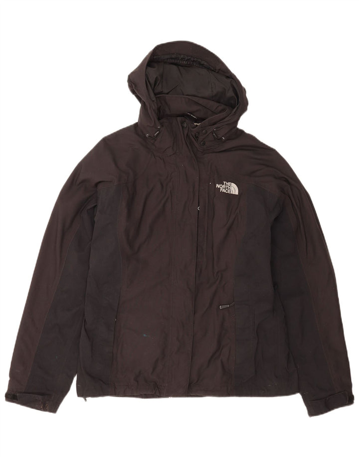 Женская дождевик с капюшоном The North Face UK 12, средний черный нейлон