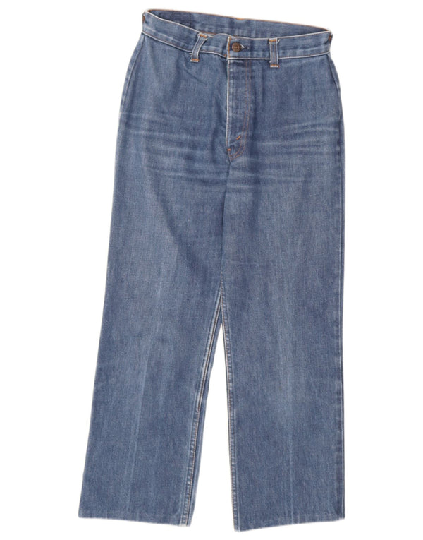 Женские прямые джинсы Levi's с высокой талией UK 12 Medium W26 L24 Синие