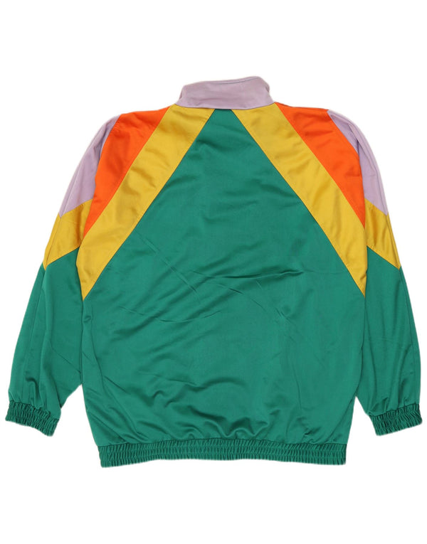 Мужской спортивный костюм Master, верхняя куртка, средний зеленый полиэстер с цветными блоками