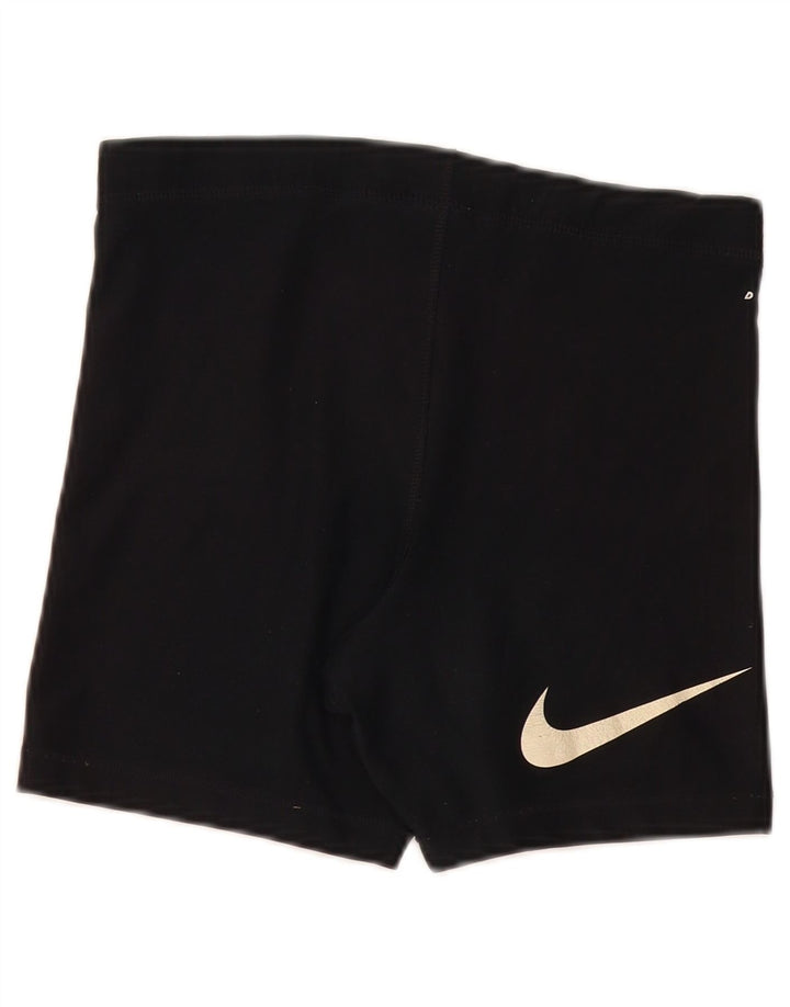 Женские спортивные шорты Nike Dri Fit с графическим рисунком, размер США 4/6, маленькие черные из полиэстера