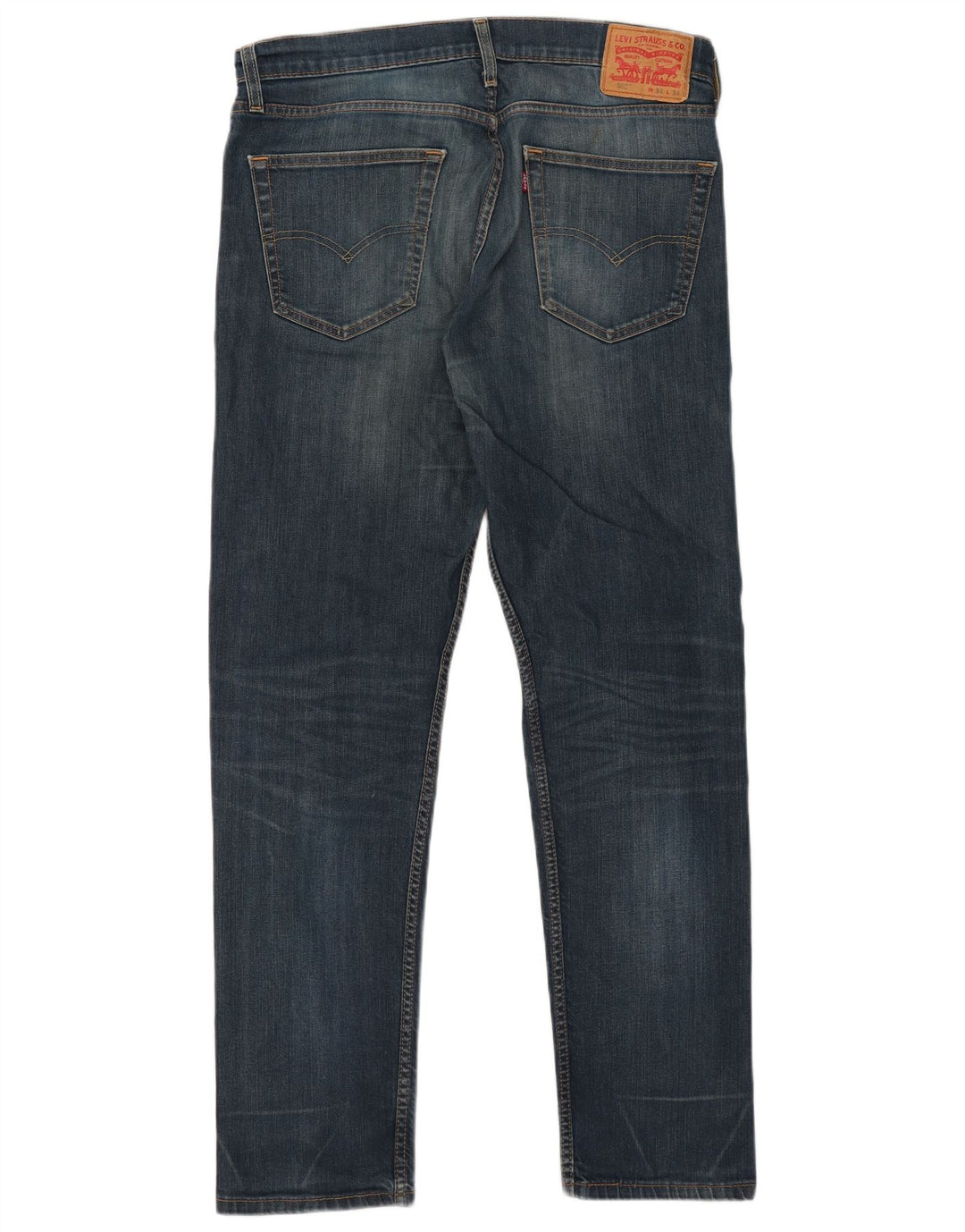 Levi's Mens 502 Tapered Jeans W34 L31 Blue Cotton