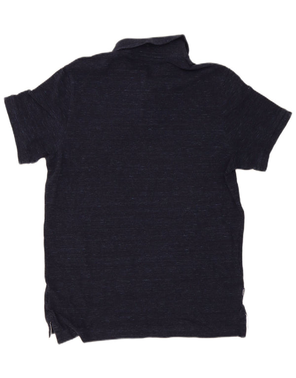 Мужская рубашка-поло стандартного кроя Superdry 2XL, темно-синяя, хлопковая в крапинку