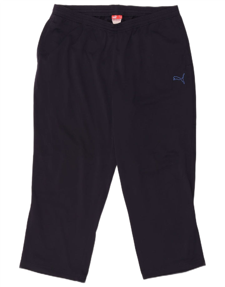 Мужские спортивные брюки PUMA 2XL темно-синие из полиэстера