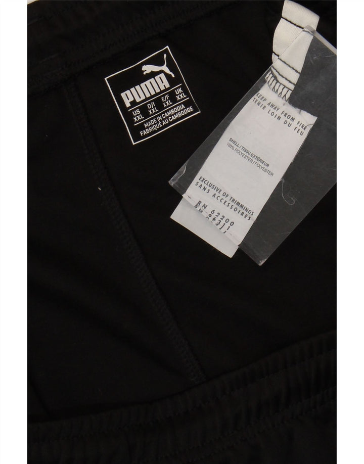 Мужские спортивные брюки PUMA 2XL черные из полиэстера