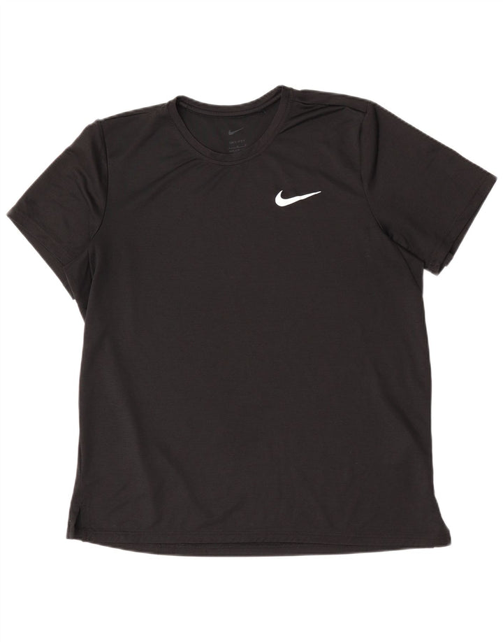Мужская футболка Nike Dri Fit, большой черный полиэстер