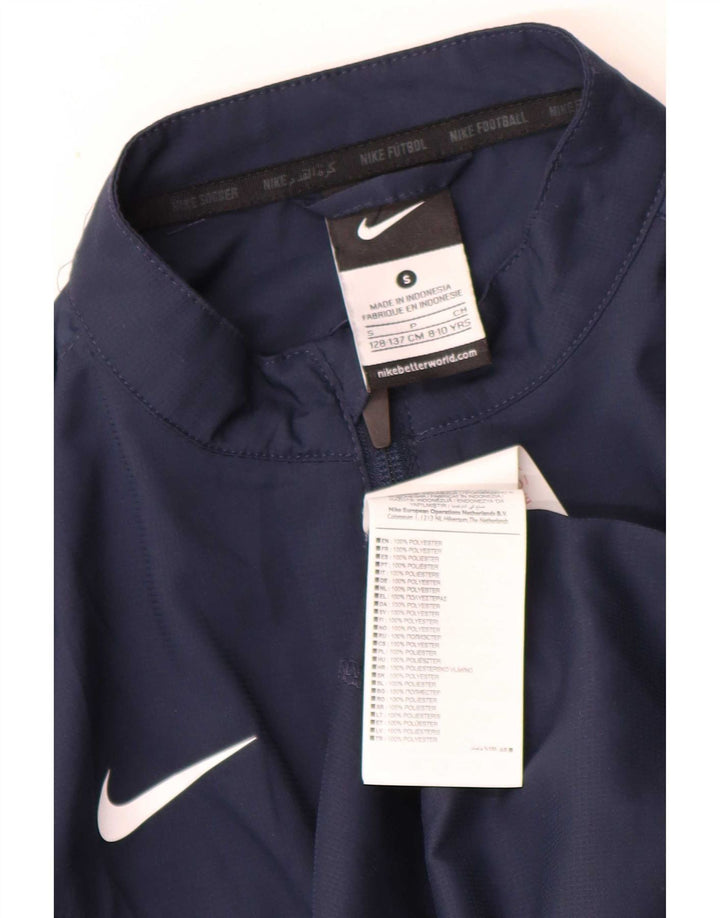 Спортивный костюм Nike для мальчиков, верхняя куртка 8–9 лет, маленький размер, темно-синий, полиэстер