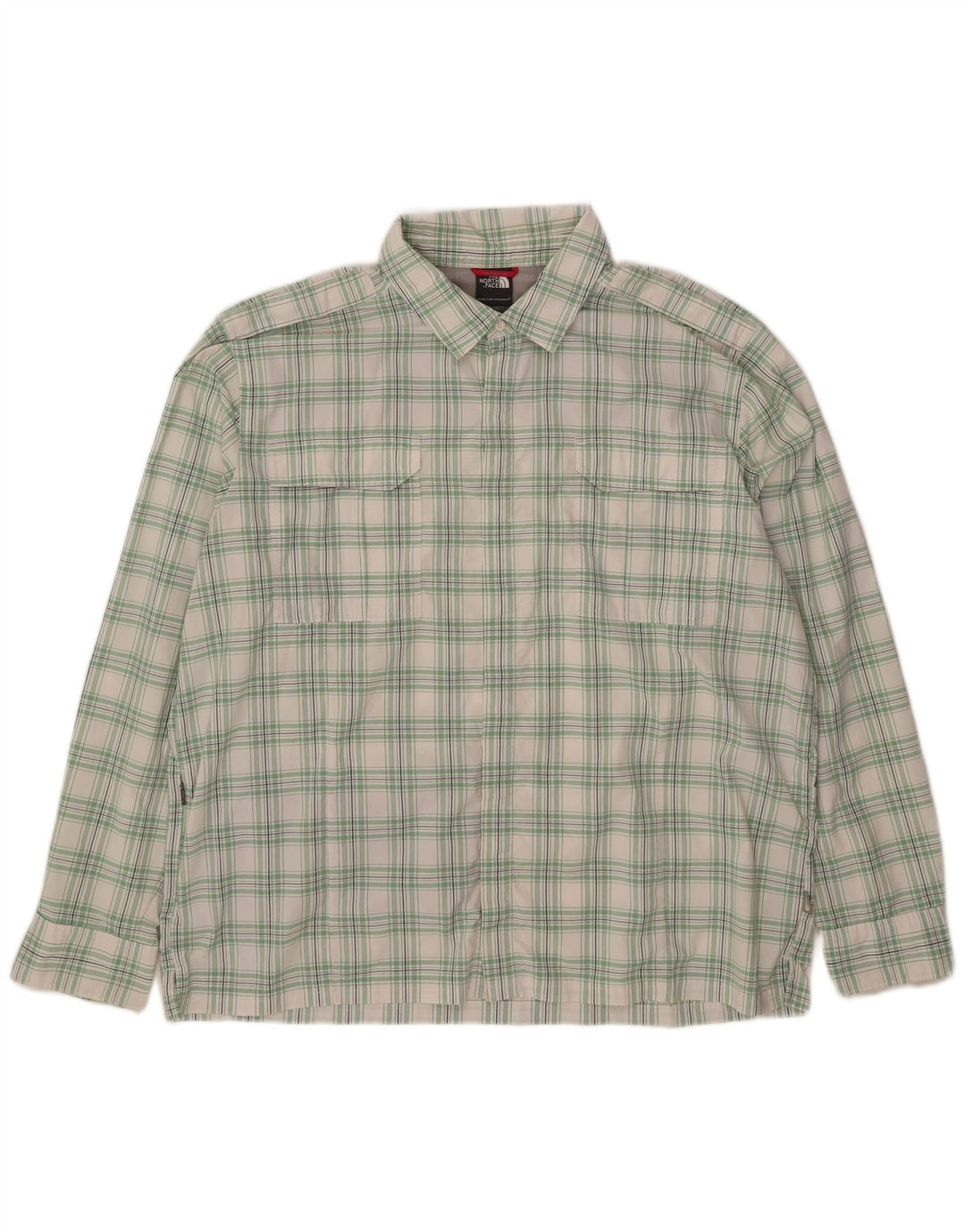 Мужская рубашка в стиле милитари The North Face 2XL, нейлон в белую клетку
