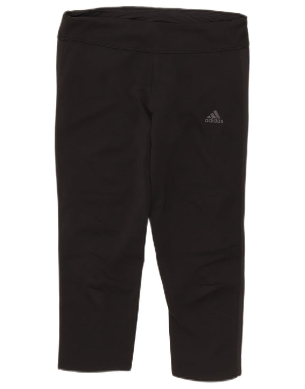 Женские леггинсы-капри Adidas Climacool UK 8/10, маленькие черные из полиэстера