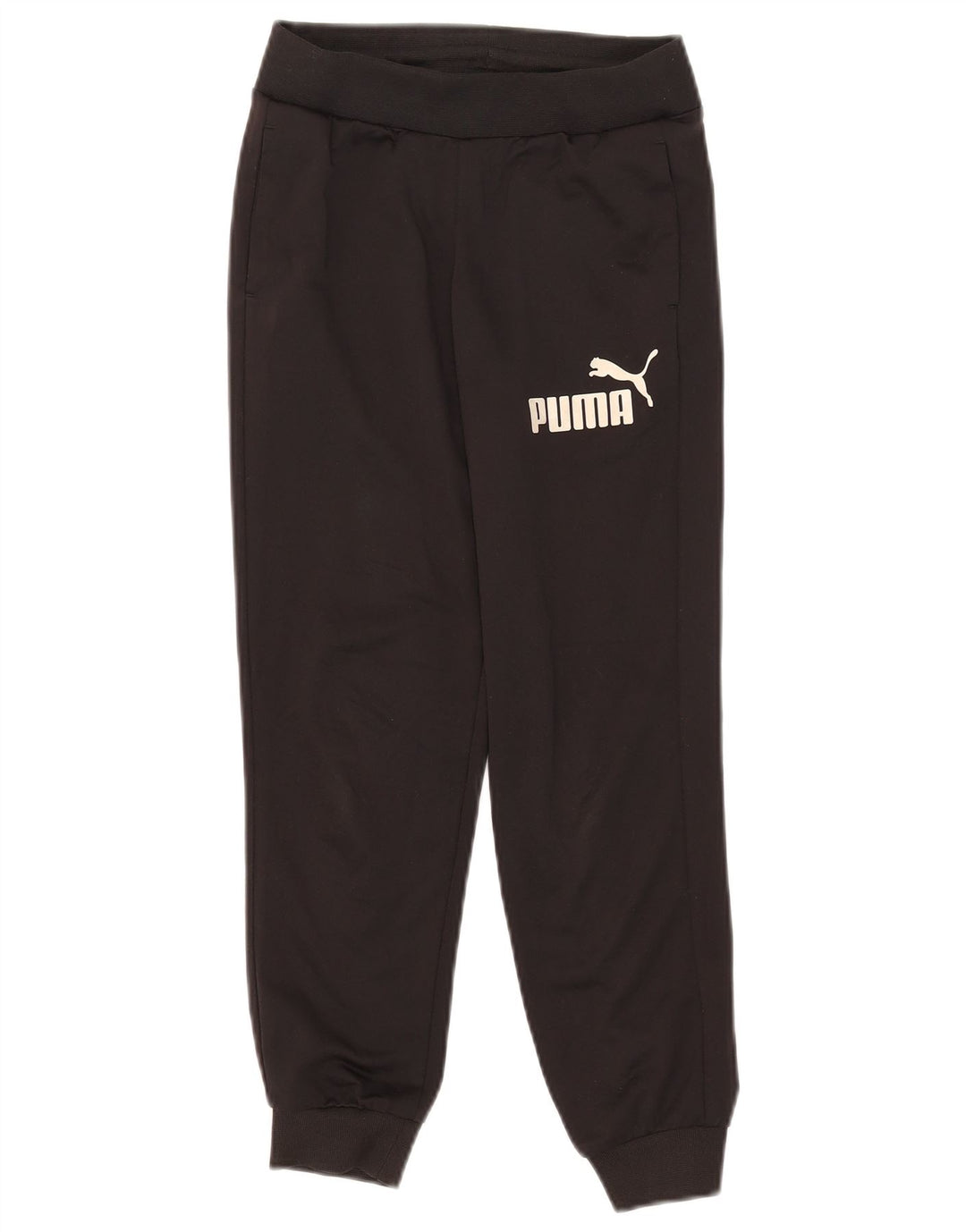 Спортивный костюм с графическим рисунком для мальчиков Puma, брюки для бега, 9–10 лет, черный полиэстер