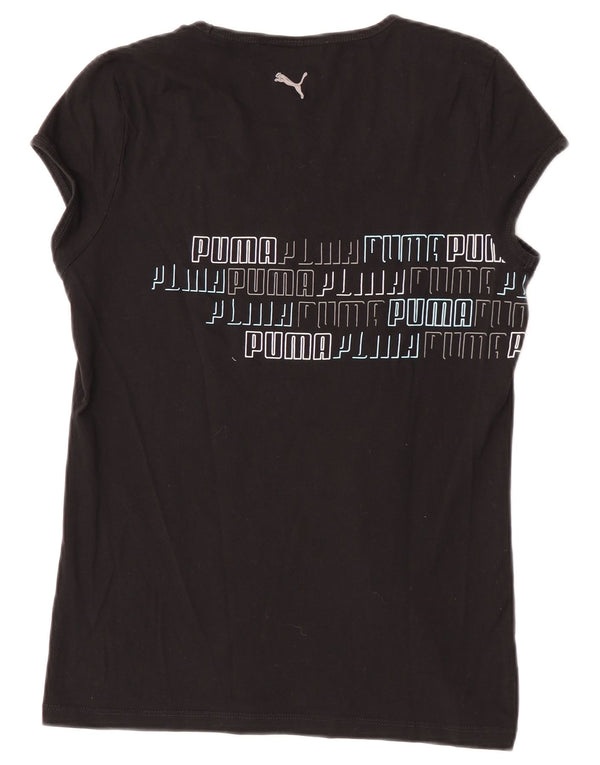 Женская футболка с рисунком Puma Top UK 14, большая черная