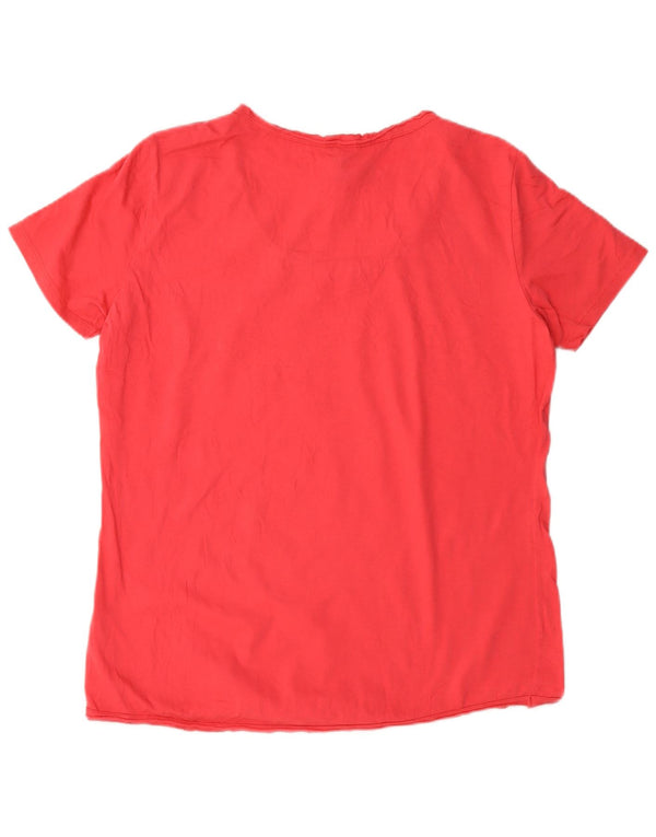 Женская футболка с рисунком Desigual Top UK 18 XL, красный хлопок