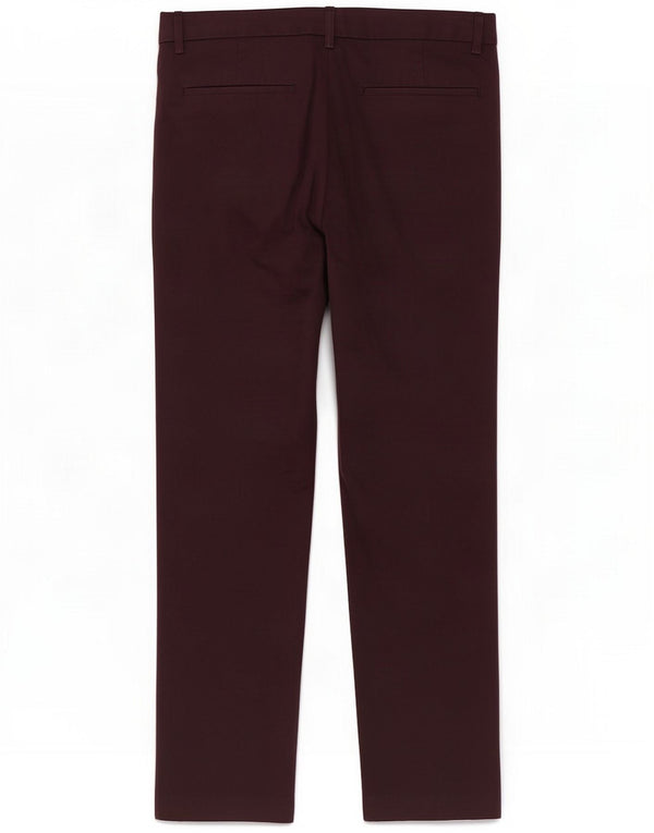 Мужские брюки-чиносы Marks & Spencer W34 L29 бордовые, хлопок