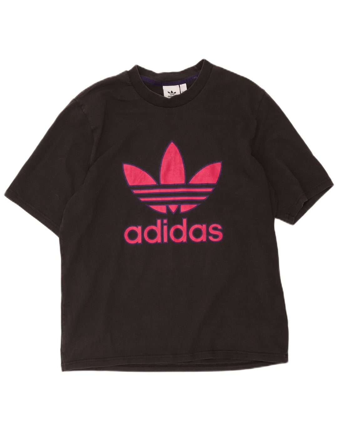 Мужская футболка с рисунком Adidas Top Medium Black Cotton