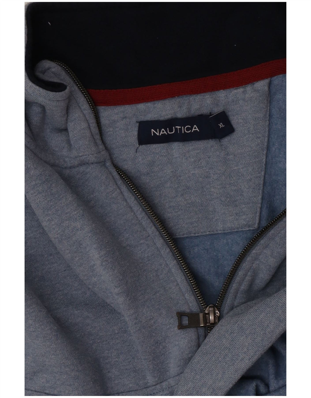 Мужской свитшот с воротником на молнии Nautica, XL, синий