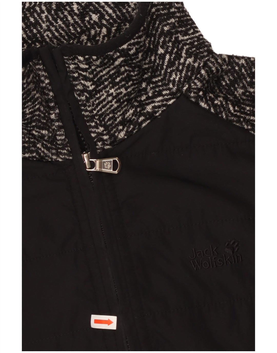 JACK WOLFSKIN Женский спортивный костюм, верхняя куртка, Великобритания, 14/16, большая черная елочка