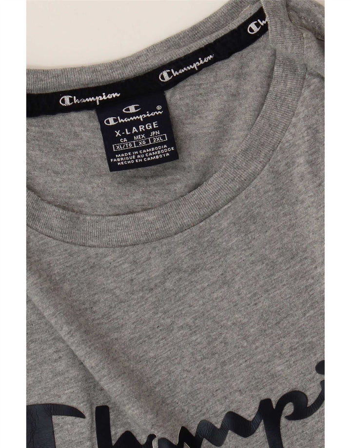 Мужская футболка с рисунком Champion Top XL Серая
