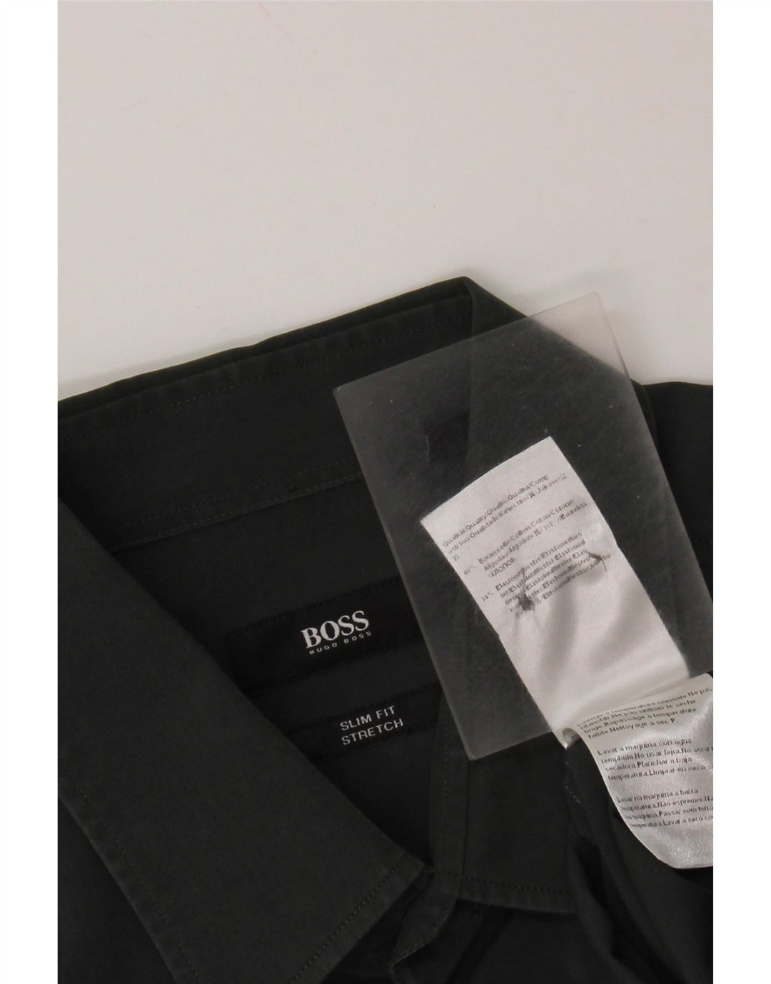 Мужская рубашка приталенного кроя HUGO BOSS, размер 40, средний зеленый хлопок, хлопок