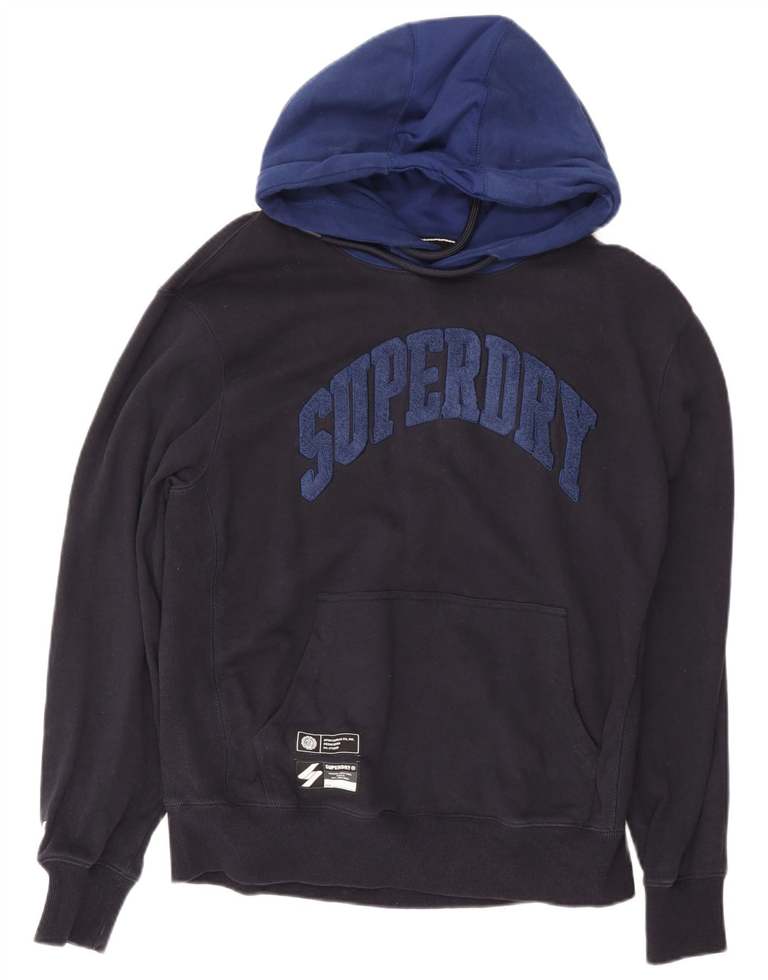 Мужской джемпер с капюшоном Superdry XL, темно-синий, хлопок