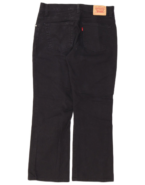 Женские джинсы свободного кроя LEVI'S 550 Bootcut США 12, большие W34 L29, черные