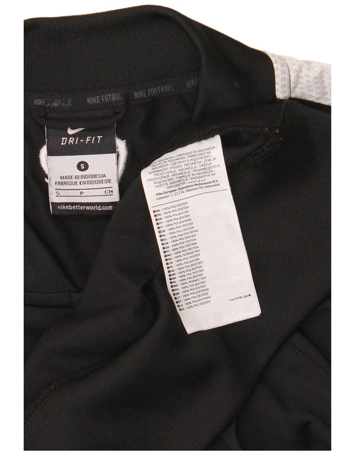 Мужская спортивная куртка Nike Dri Fit, маленькая черная полиэстер с цветными блоками