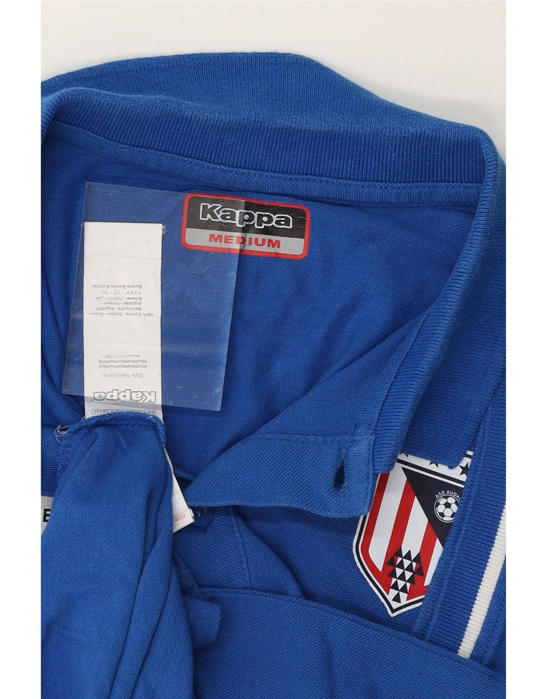 KAPPA Mens Polo Shirt Medium Blue Cotton Vintage Kappa and Second-Hand Kappa from Messina Hembry 