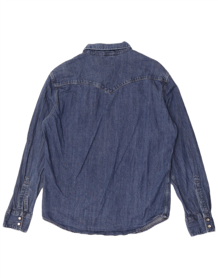 Мужская стандартная джинсовая рубашка Levi's, хлопок среднего синего цвета