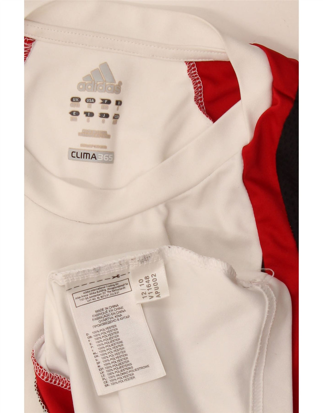 Мужская футболка ADIDAS Clima 365 Top UK 40/42 Medium White Colourblock