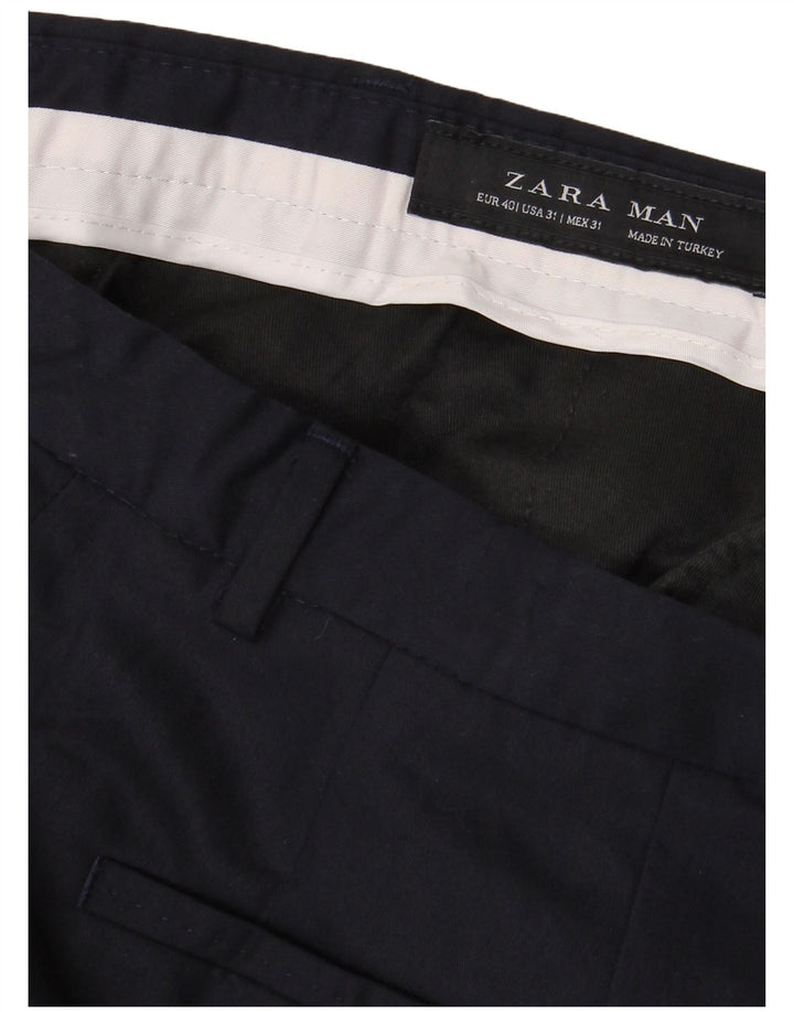 Мужские брюки узкого кроя Zara EU 40 Medium W31 L36 Темно-синие