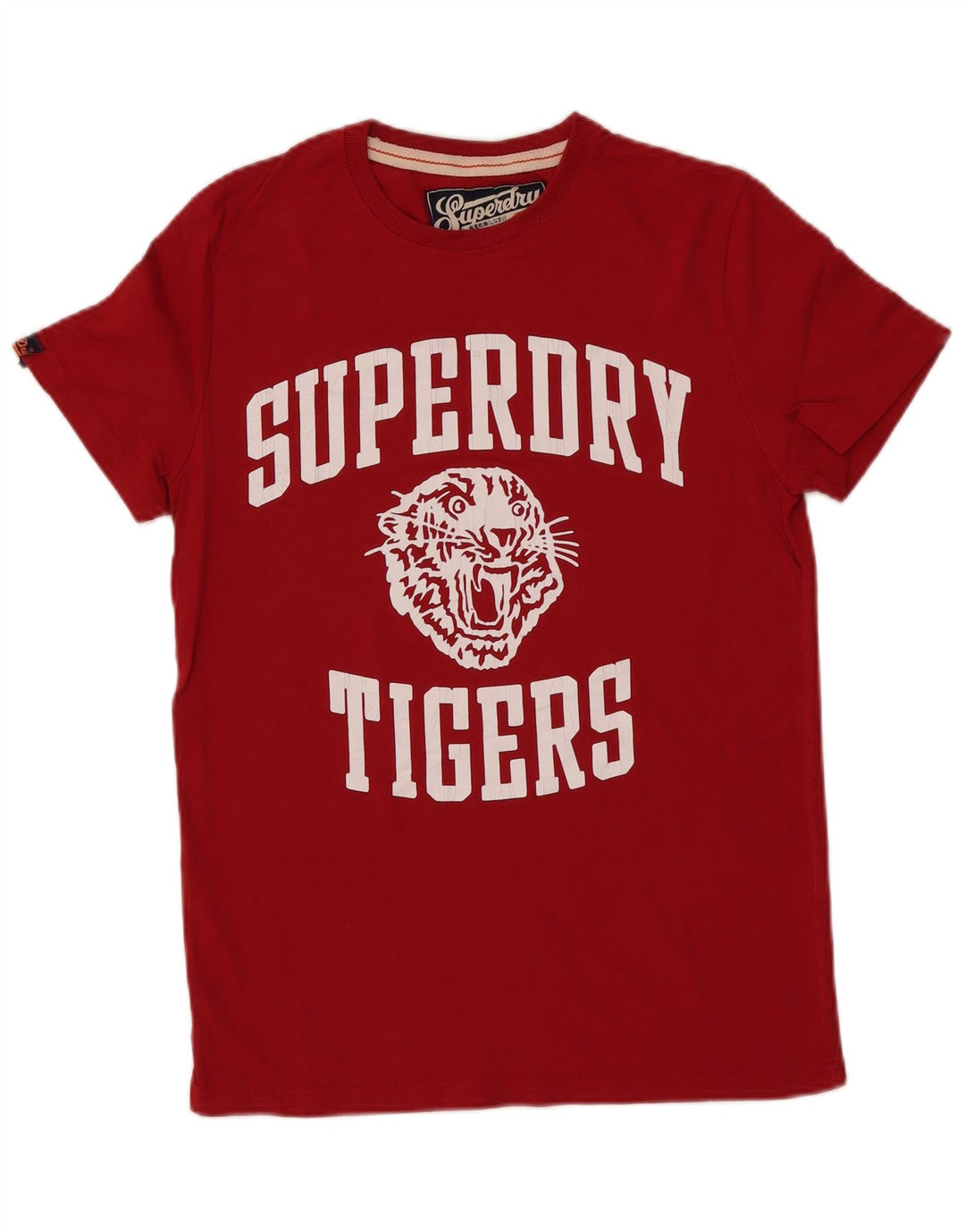 Superdry Мужская футболка с рисунком Tigers Top Medium Red Cotton