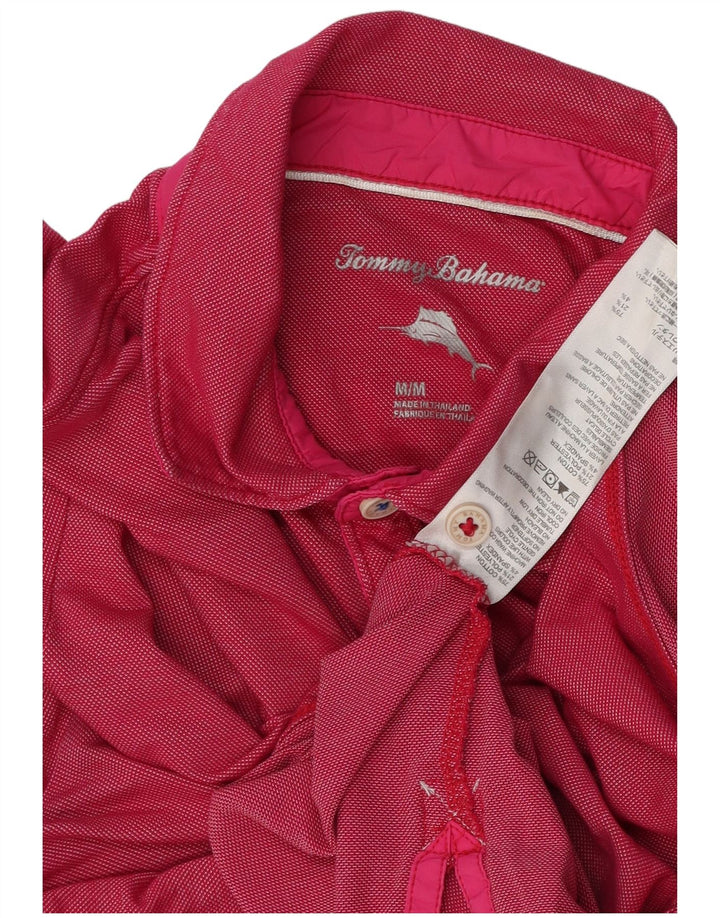 TOMMY BAHAMA Mens Polo Shirt Medium Pink Cotton