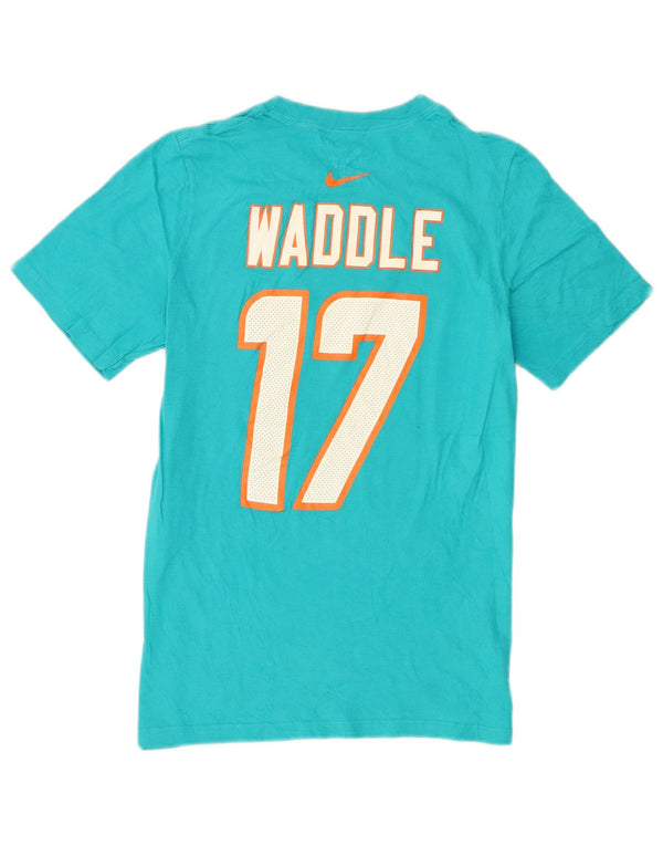 Женская футболка Nike Miami Dolphins с рисунком Top UK 14, большой бирюзовый хлопок
