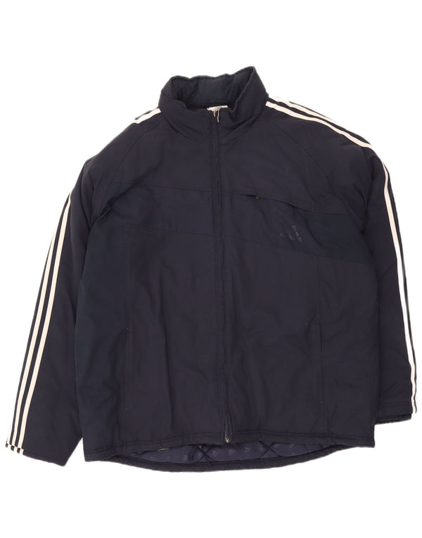 Мужская утепленная куртка Adidas UK 42 XL Темно-синий полиэстер