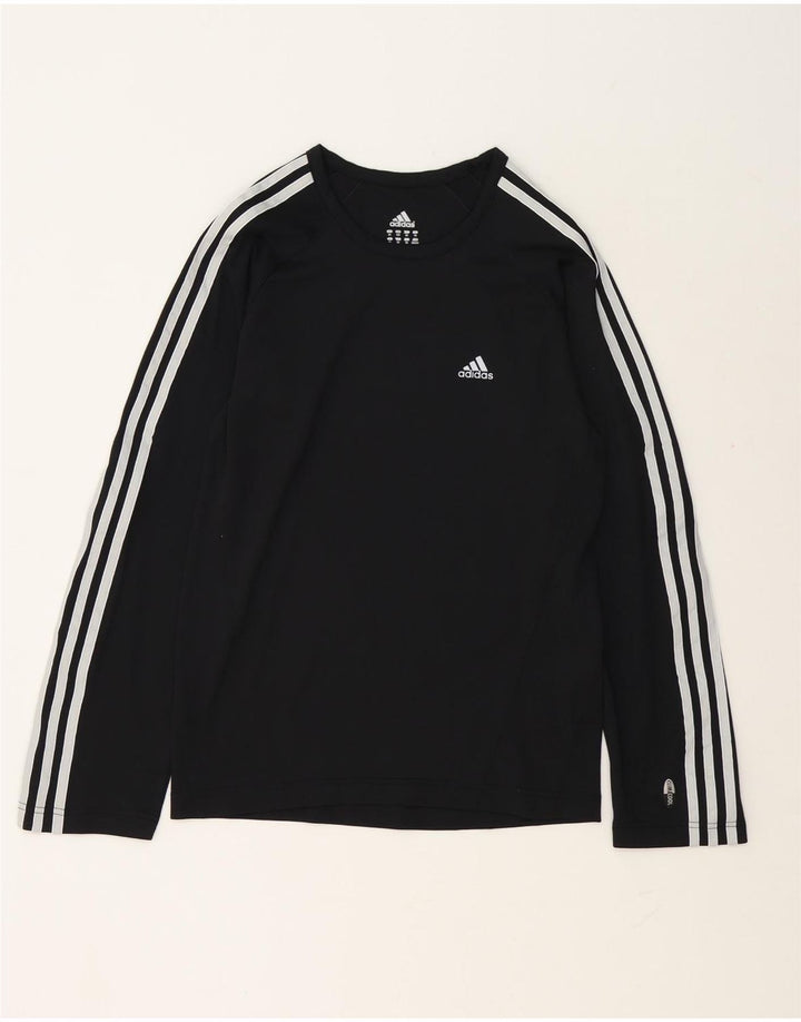 Мужской топ Adidas с длинным рукавом XS, черный полиэстер