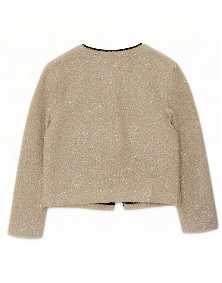 Женский пиджак оверсайз Marks & Spencer UK 10, маленький Off White