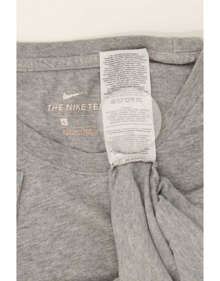 Мужская футболка Nike, большой серый хлопок