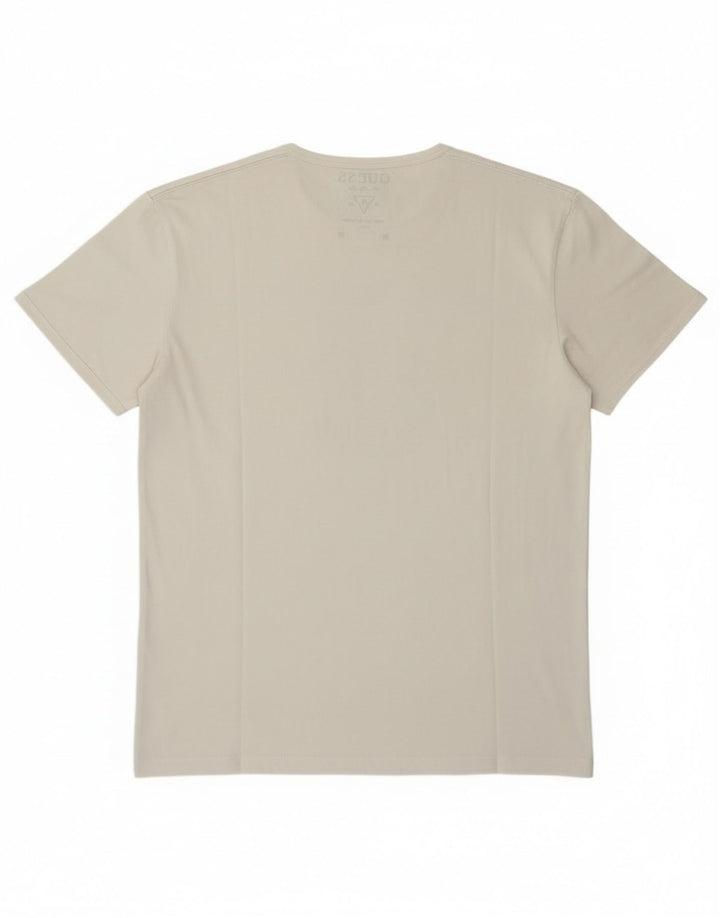 Guess Женская футболка с рисунком Топ EU 38 Средний Белый Хлопок Классический