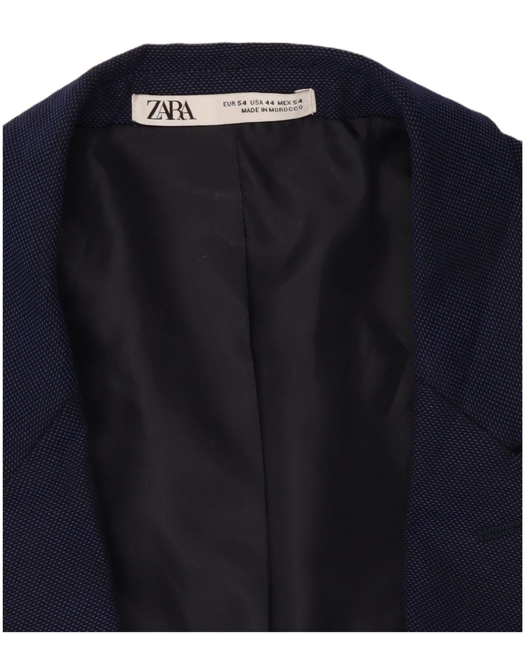 Мужской пиджак на 1 пуговице Zara EU 54 XL темно-синий