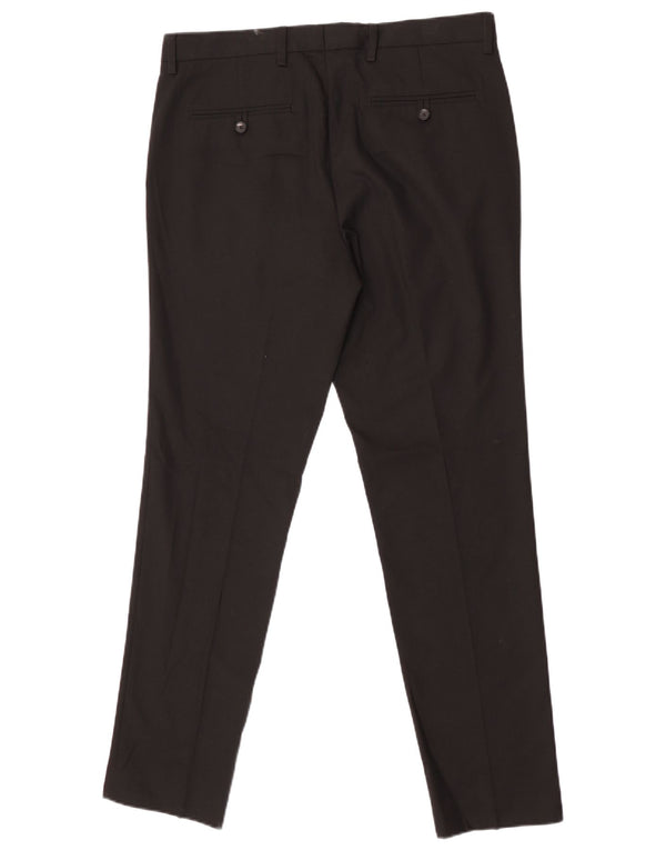 Мужские узкие брюки Marks & Spencer W34 L31, черный полиэстер