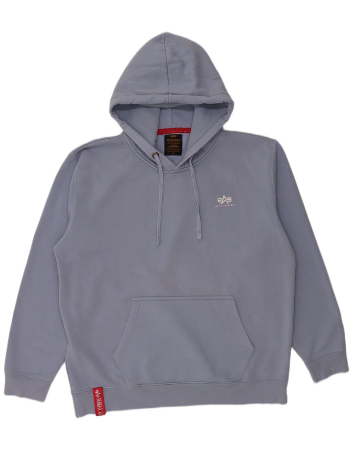 Мужской джемпер с капюшоном Alpha Industries 3XL Синий