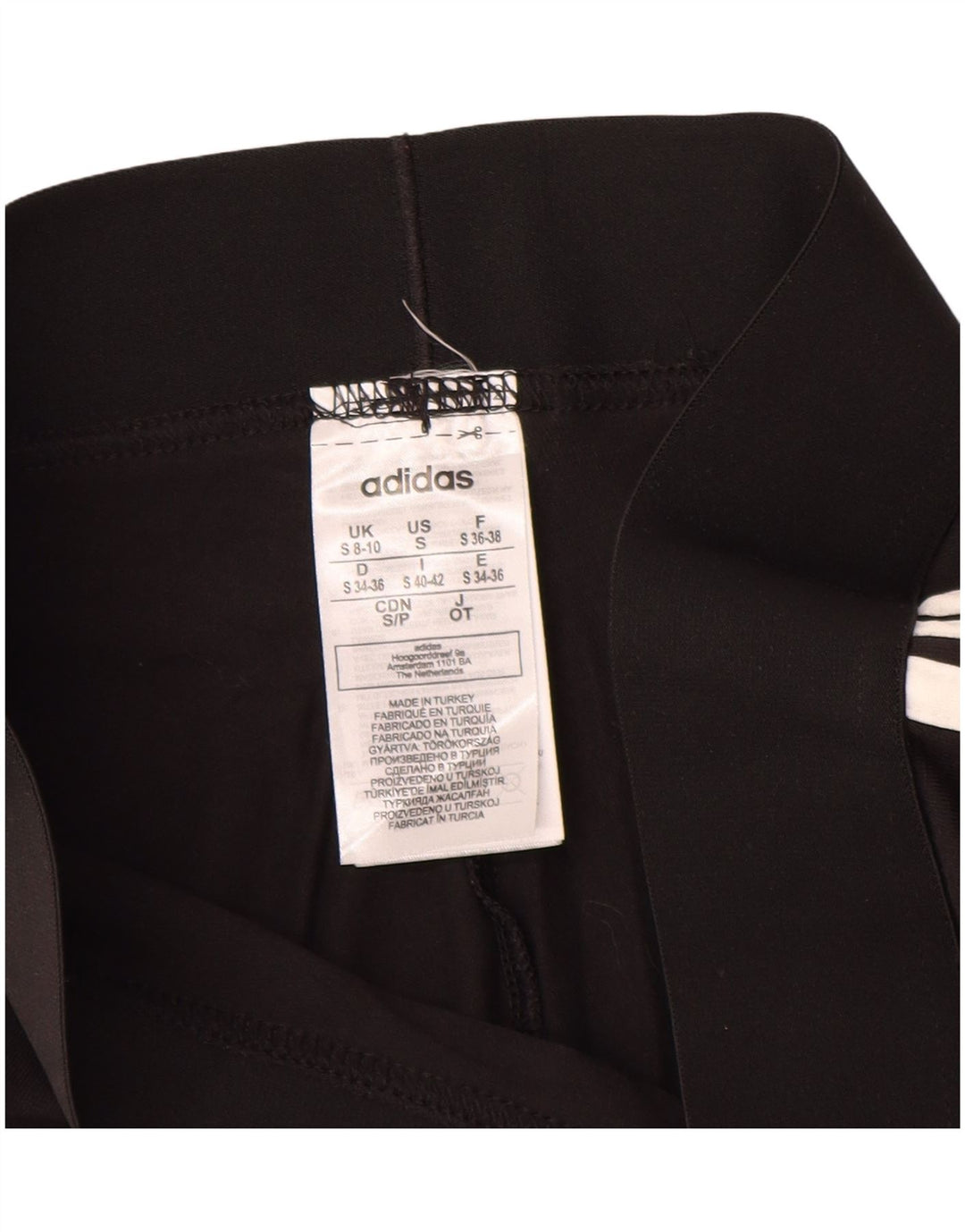 Женские леггинсы ADIDAS UK 8/10, маленькие, черные, хлопковые