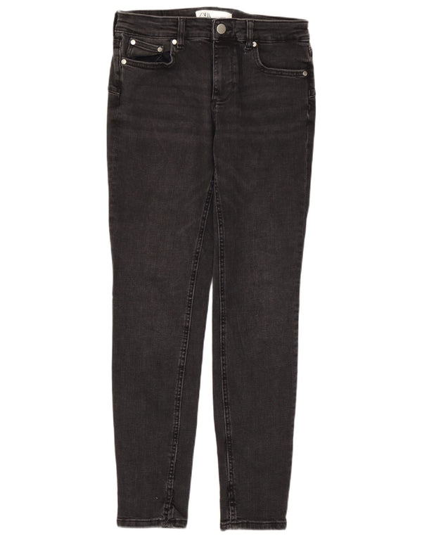 Женские джинсы скинни Zara EU 38, маленькие W28 L28, серый хлопок