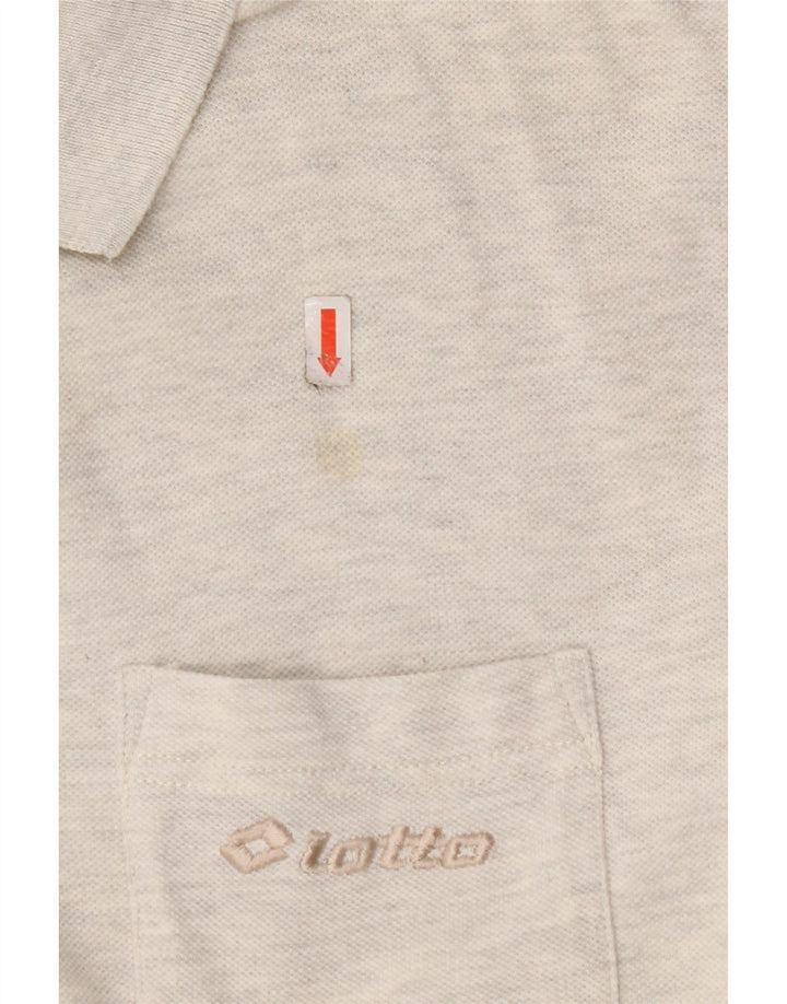 LOTTO Женская рубашка-блузка с коротким рукавом UK 20 2XL Серый хлопок