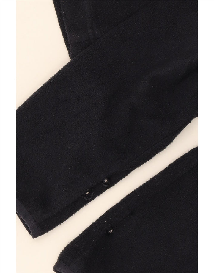 JOULES Womens Fleece Jacket UK 10 Small Black Polyester Vintage Joules and Second-Hand Joules from Messina Hembry 